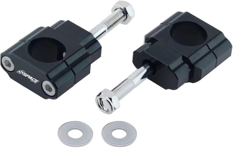 fewfuss Universal Dirt Bike Handlebar Mounts- Motorcycle Handlebar Riser Mounting Kit 1-1/8" Black - Image 1